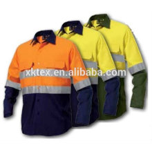 100% Baumwolle Warnschutz gelb Marine Anti-Moskito-Kleidung für Waldarbeiter